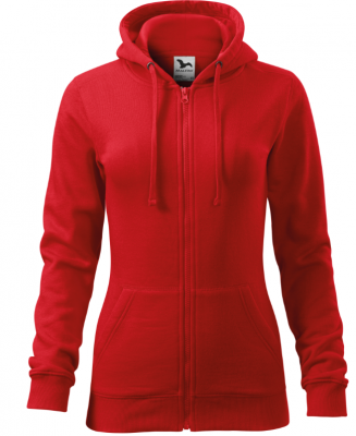 Trendy Zipper hanorac pentru dama rosu, Malfini