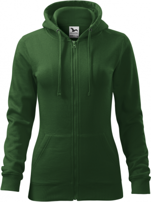 Trendy Zipper hanorac pentru dama verde sticla, Malfini