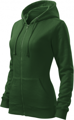 Trendy Zipper hanorac pentru dama verde sticla, Malfini
