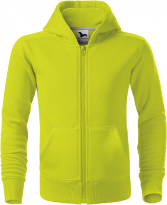 Trendy Zipper hanorac pentru copii, culoare lime, Malfini 