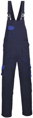 Salopeta cu pieptar Texo Contrast, Navy, Tall, Portwest 