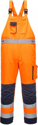 Salopeta cu pieptar Hi-Vis, portocaliu/navy, regular, Dijon, Portwest