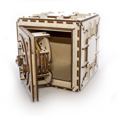 Puzzle 3D, lemn, mecanic Seif, 179 piese, Ugears 