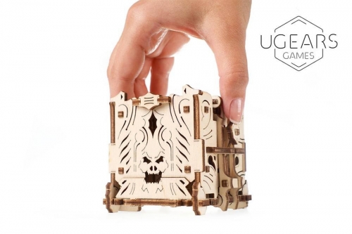 Puzzle 3D, lemn, mecanic Turn mecanic pentru zaruri, 172 piese, Ugears 