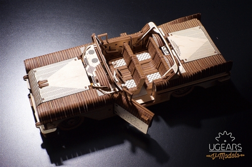 Puzzle 3D, lemn, mecanic Dream Cabriolet, 739 piese, Ugears