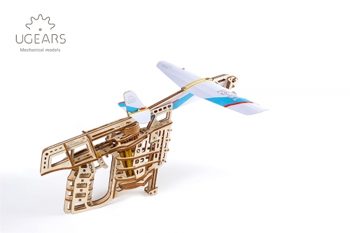 Puzzle 3D, lemn, mecanic  Flight Starter, 198 piese, Ugears 