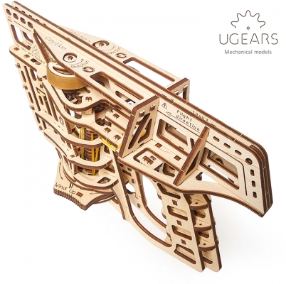 Puzzle 3D, lemn, mecanic  Flight Starter, 198 piese, Ugears 