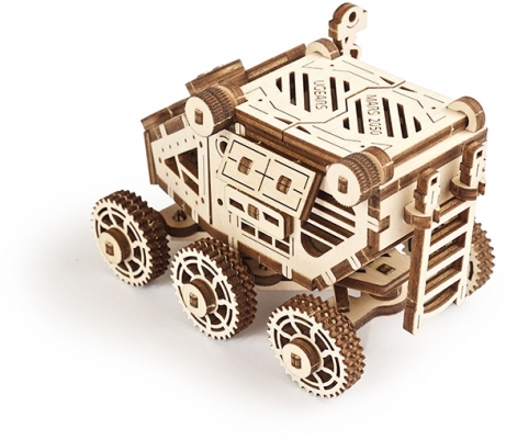 Puzzle 3D, lemn, mecanic Model Mars Buggy, 95 piese, Ugears 
