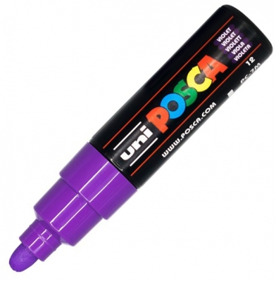 Marker cu vopsea PC-7M Posca 4.5 - 5.5 mm Uni-Ball