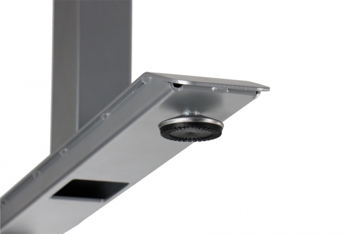 Cadru de birou unghiular, reglabil pe inaltime, gri, Stema partner