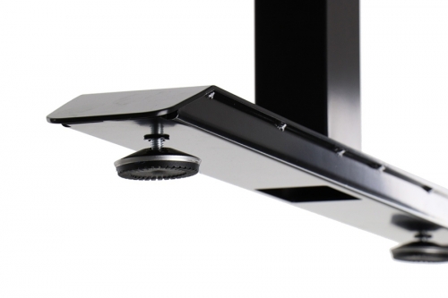 Cadru de birou electric unghiular, reglabil pe inaltime, negru, Stema partner 