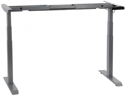 Cadru de birou electric, reglabil pe inaltime, 127 cm, gri, Stema partner