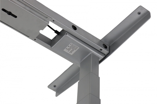 Cadru de birou electric, reglabil pe inaltime, 127 cm, gri, Stema partner