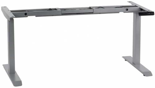 Cadru de birou electric, reglabil pe inaltime, 127 cm, gri, Stema partner