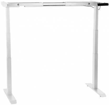 Cadru de birou electric, reglabil pe inaltime, 127 cm, alb, Stema partner