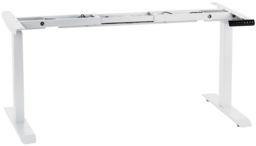 Cadru de birou electric, reglabil pe inaltime, 127 cm, alb, Stema partner