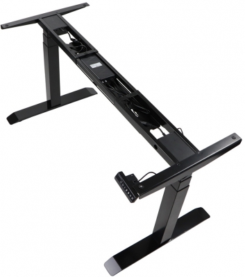 Cadru de birou electric, reglabil pe inaltime, 126 cm, negru, Stema partner 