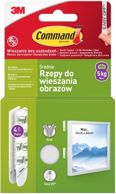 Sistem tip arici sustinere tablouri 4 seturi medii Command 3M