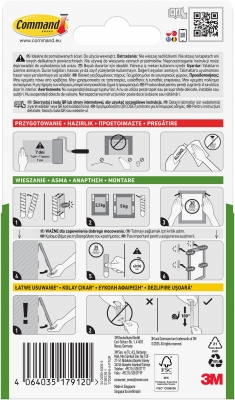 Sistem tip arici sustinere tablouri 4 seturi medii Command 3M
