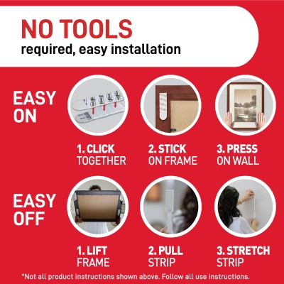 Sistem tip arici sustinere tablouri 4 seturi mare Command 3M