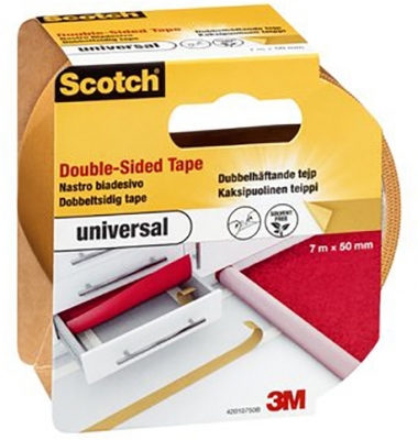 Banda dublu adeziva montare covoare Scotch, 50 mm x 20 m Scotch 3M