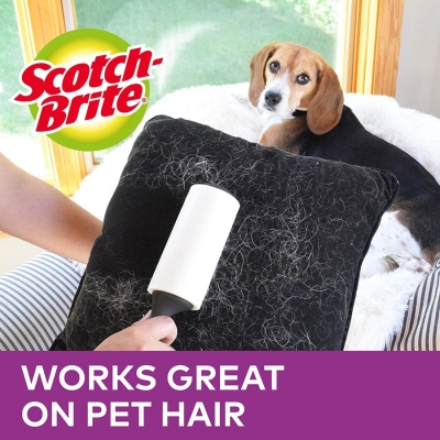 Rezerva rola extra adeziva pentru indepartarea parului de animale de companie 48 folii/rola Scotch-Brite