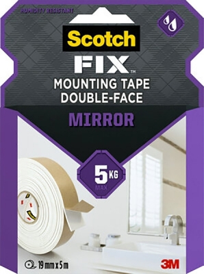 Banda dublu adeziva pentru montare oglinda 19mm x 5m Scotch-Fix Scotch 3M