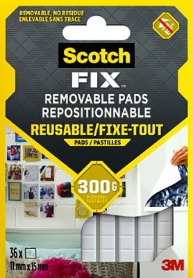 Benzi dublu adezive montare interior repozitionabile, 36 bucati/set Scotch-Fix™ Scotch 3M