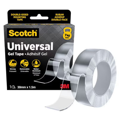 Banda de montare universala tip Gel- 420-3015-EU Scotch 3M, transparenta, 30 mm x 1.5 m, 1 rola/pachet