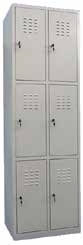 Dulap vestiar cusetat 60 x 45 x 150 cm 2 x 3 cusete