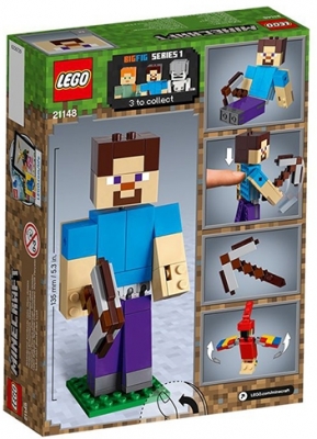 Steve Minecraft BigFig cu papagal 21148 LEGO Minecraft