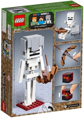 Schelet Minecraft BigFig cu cub de magma 21150 LEGO Minecraft