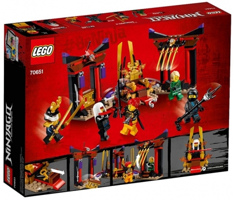 Confruntarea din sala tronului 70651 LEGO Ninjago