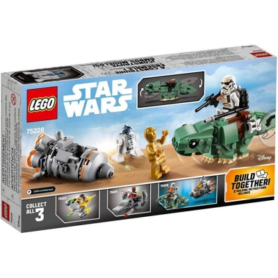 Capsula de salvare contra Dewback Microfighter LEGO Star Wars