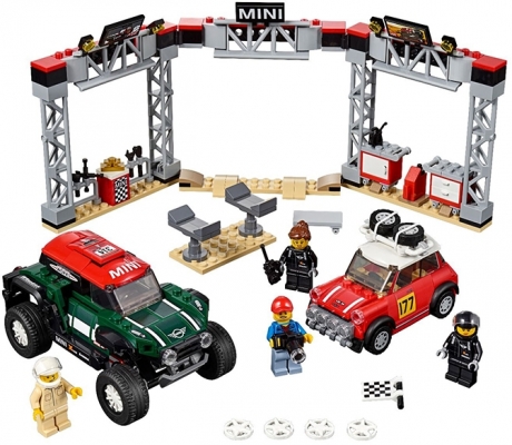 1967 Mini Cooper S Rally si 2018 MINI John Cooper 75894 LEGO Speed Champions