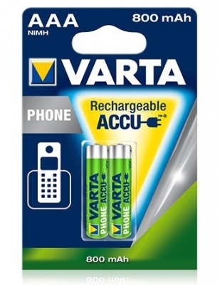 Acumulator R3 (AAA), 800 mAh, 2 buc/blister VARTA