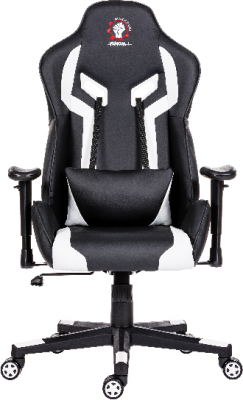Scaun gaming ergonomic pro Venom, spatar inalt, alb-negru