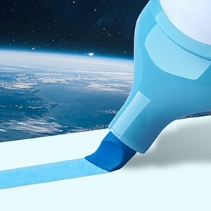 Display textmarker neon si pastel Astronaut, Writech, 96 buc/set