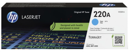 Cartus toner HP 220A Original - Cyan - W2201A, pt CLJ 4202/4302, 1800 pagini