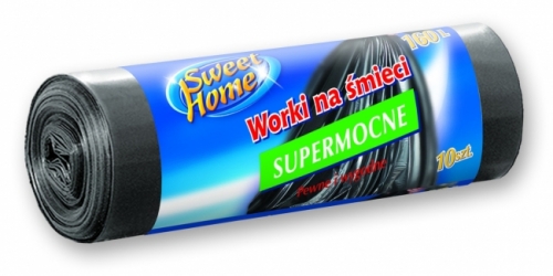 Saci menajeri LDPE 160 litri 10 bucati/rola Sweet Home