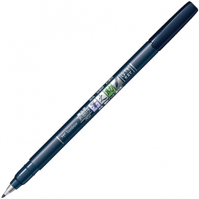 Marker caligrafic Fudenosuke Hard Small, Black, Tombow