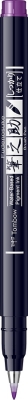 Marker caligrafic Fudenosuke Hard, Vivid 18 Purple, Tombow