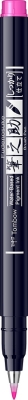 Marker caligrafic Fudenosuke Hard, Neon Pink, Tombow