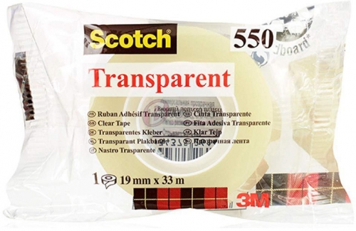Banda transparenta 33 m x 19 mm 550 Scotch 3M