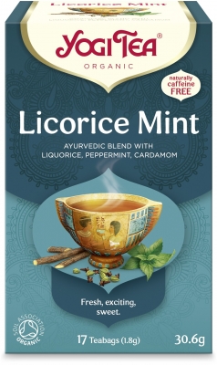 Ceai bio Lemn Dulce si menta, 17 pliculete 30.6g, Yogi Tea