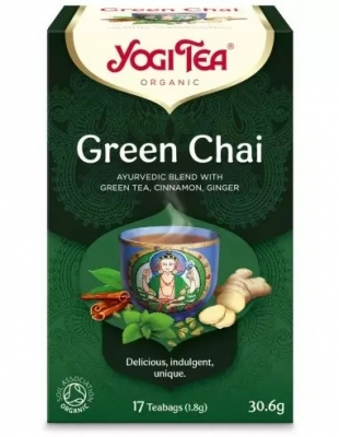 Ceai bio Verde, 17 pliculete 30.6g, Yogi Tea