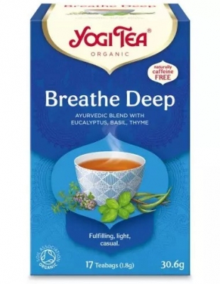 Ceai bio Respiratie Profunda, 17 pliculete 30.6g, Yogi Tea