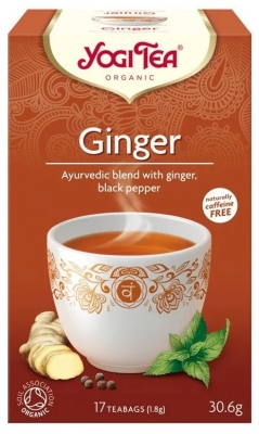 Ceai bio de Ghimbir, 17 pliculete 30.6g, Yogi Tea