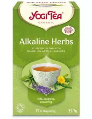 Ceai bio din plante alcaline, 17 pliculete 35.7g, Yogi Tea