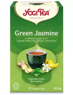 Ceai bio Verde cu iasomie, 17 pliculete 30.6g, Yogi Tea